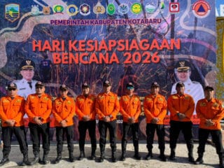 BPBD Tanah Bumbu Hadiri Apel Kesiapsiagaan Bencana 2026 di Kotabaru