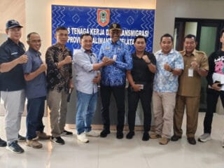 Temui Disnakertrans Kalsel, Ini 6 Isu Strategis yang Dibawa K-SERBUSAKA dan GEBRAKSI