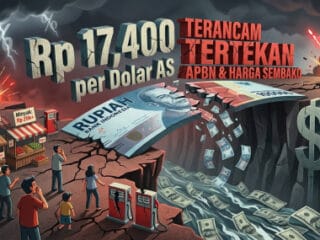 Rupiah Tembus Rp17.400 per Dolar AS, Harga Sembako hingga APBN Terancam Tertekan