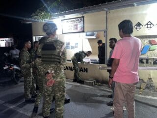 Patroli Malam Yonif TP 884 Sa-Ijaan Sasar Balap Liar di Kotabaru